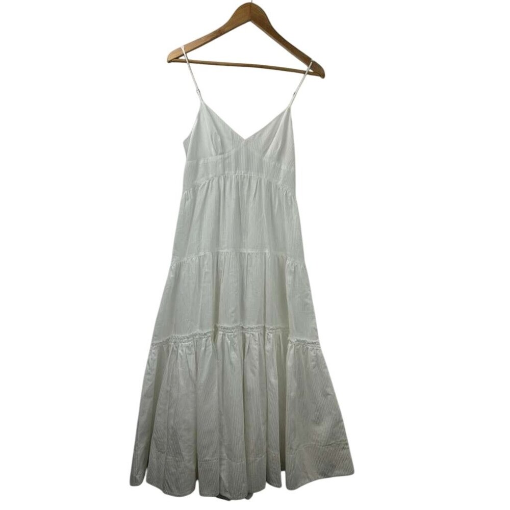 La Ligne New York Women's Size Small Maxi Dress White Sleeveless - Picture 8 of 16
